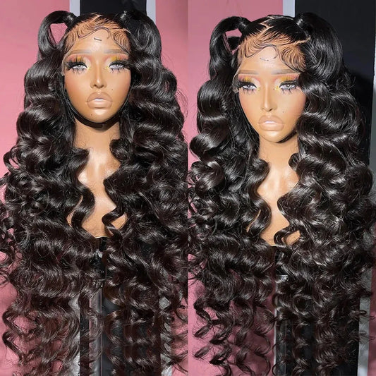 250% Density HD Loose Deep Wave Lace Front Wig