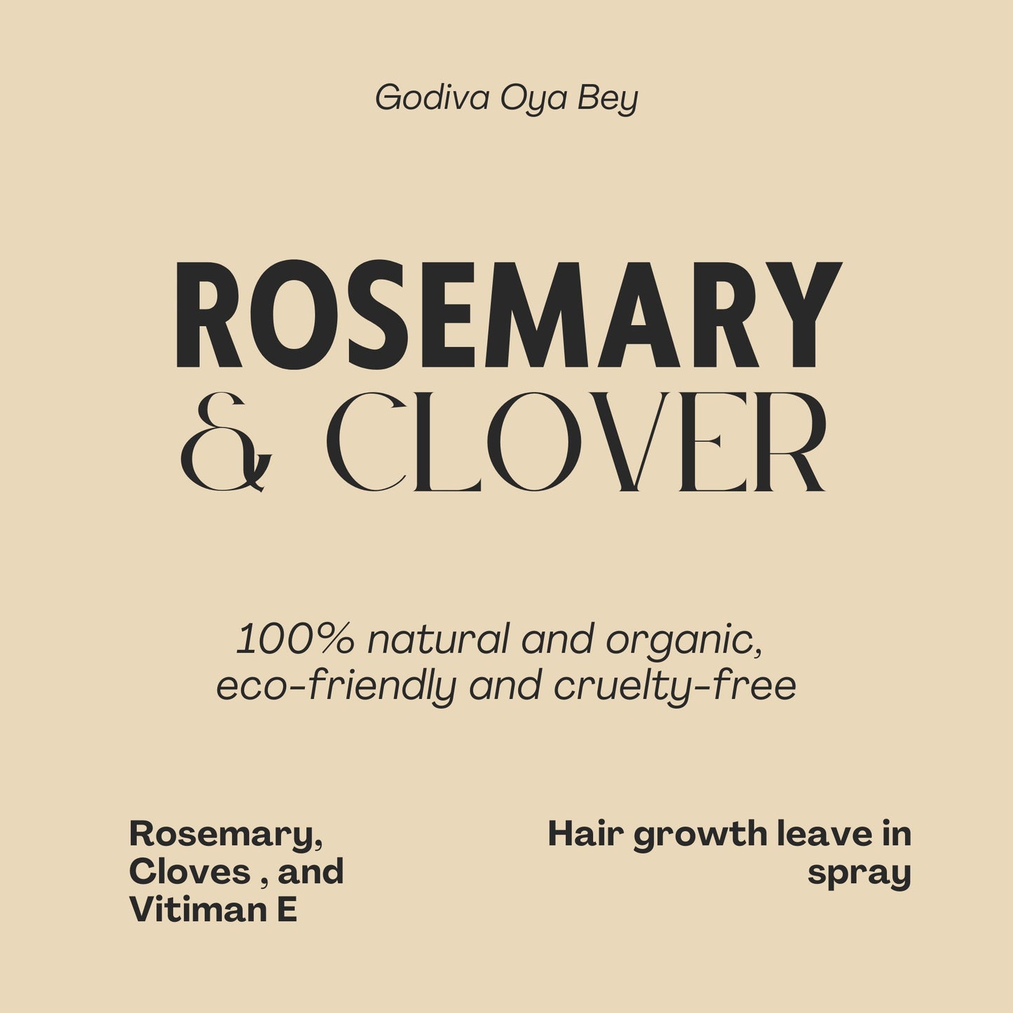 Rosemary Clover Hair Growth Spray