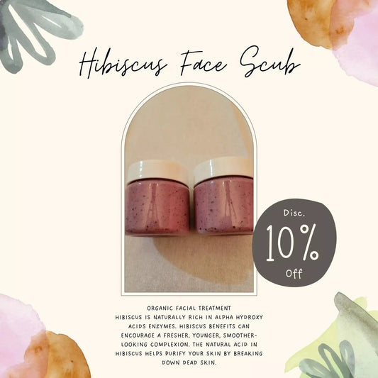 HIBISCUS FACE SCRUB - Godiva Oya Bey